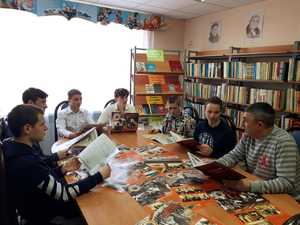 Новолеушковская ШИ группа каменщики проводят классный час ко Дню защитника Отечества